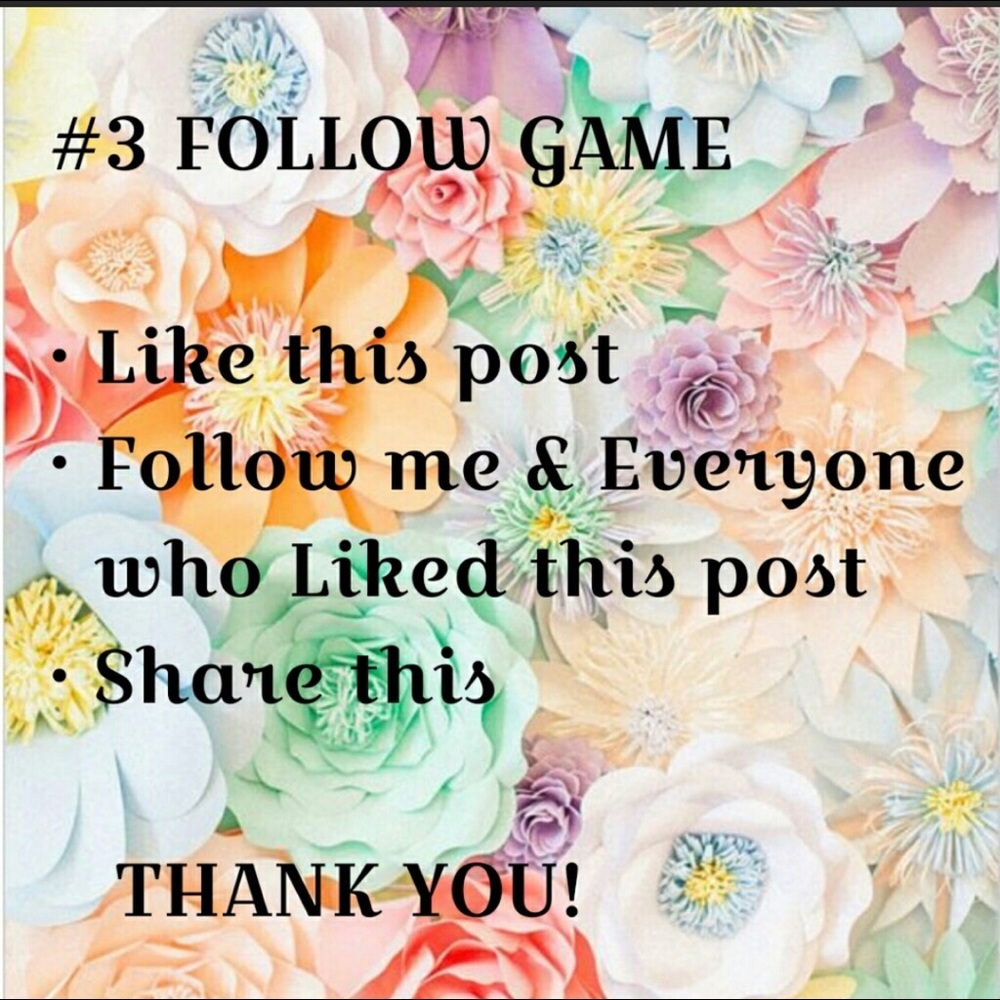 Follower game! ☀️ - Picture 1 of 1